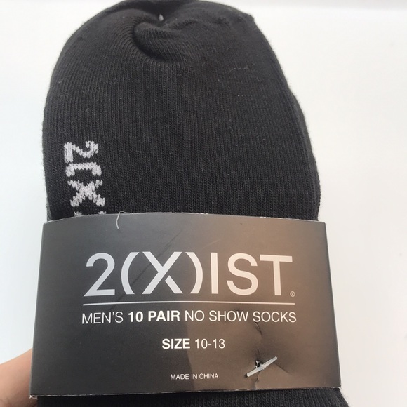 2(X)IST MENŚ 10 PAIR NO SHOW SOCKS SIZE 10-13 - Picture 7 of 9